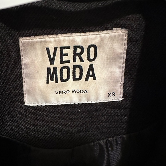 Black Vero Moda Sructured Fall Coat - Size XS - Picture 4 of 6